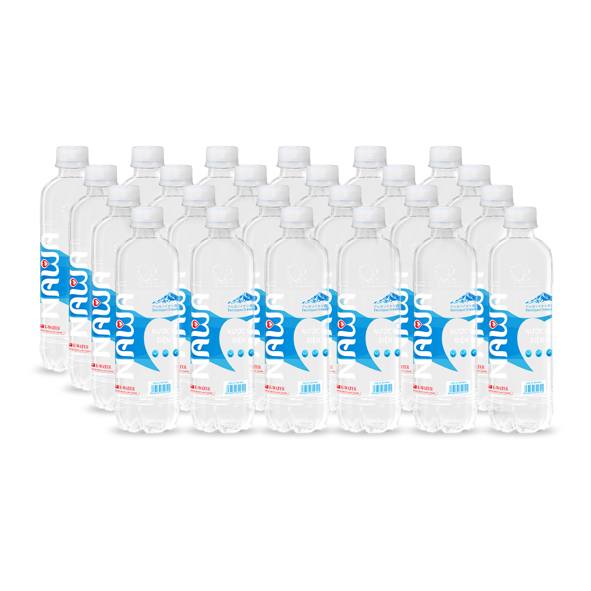 Nước uống điện giải I-on Kiềm Thiên Nhiên NAWA Lốc 24 chai 500ml